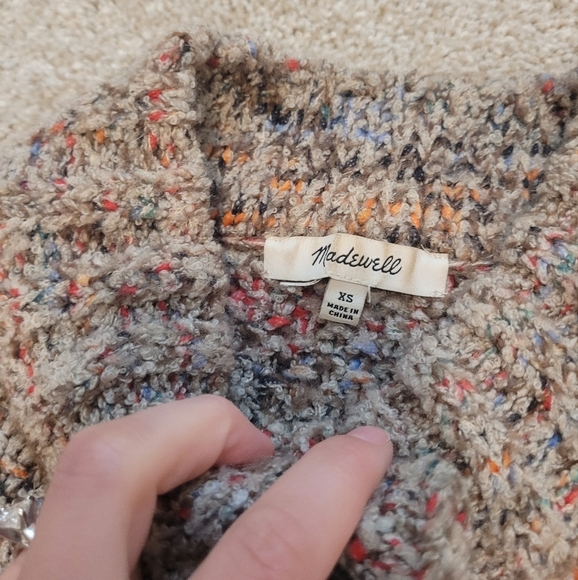 Madewell Sadler Cardigan Button Up Merino Wool Blend Size XS - Picture 5 of 7